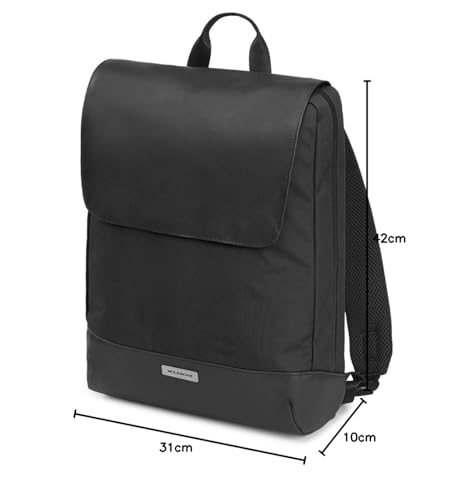 Moleskine Metro Slim Backpack, Men's, Black, One Size, Fits 15-inch Laptop, Business Backpack