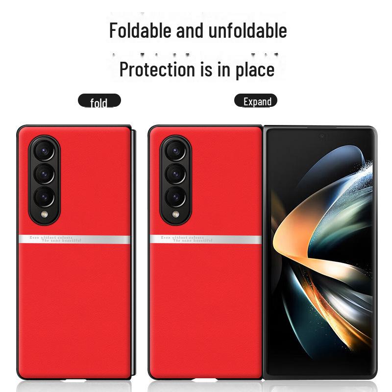 Чехол из жидкой кожи Samsung ZFold4: Защитный чехол от падения и обрастания — доставка целиком