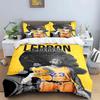 Мода Звезда баскетбола А-Леброн Дж-Джеймс Принт Постельное белье Пододеяльник Одеяло Кровать Молодежь Дети Девочка Мальчики Подарок на день рождения