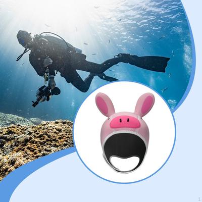 Шапочка для дайвинга в виде поросенка Милая шапочка для серфинга для снорклинга, каноэ, подводного плавания