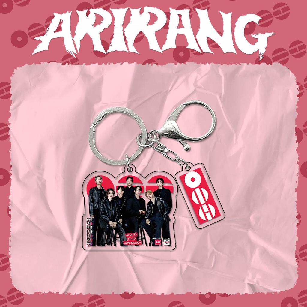 BTS Акриловый брелок Arirang World Tour, Шарм с изображением участника Bangtan Boys в костюме и группы с биркой-логотипом, Аксессуар для сумки фаната Kpop ARMY
