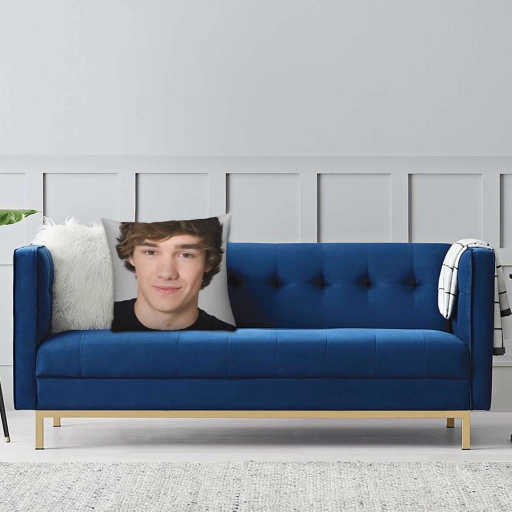 Liam Payne Pillowcase Double-sided Printing Fabric Cushion Cover Decorations Throw Pillow Case Cover Sofa Zippered 40X40cm