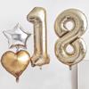 40-дюймовые легкие золотые фольгированные шары с цифрами для первого дня рождения детей, 30-летия взрослых, украшения для вечеринок, большие гелиевые шары с цифрами 0-9