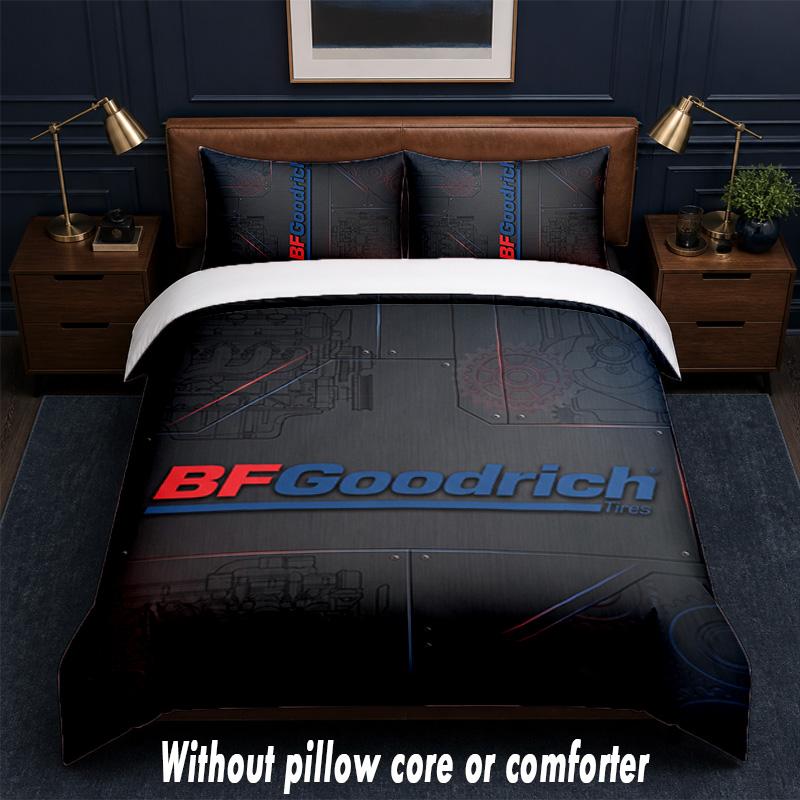 BFGoodrich Design Bed Bedding Set 1 Duvet Cover + 2 Pillowcases Soft Breathable Household Bed Linens