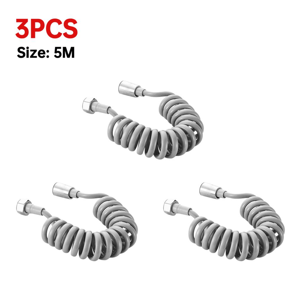 2/3/5 м Гибкий Пружинный Шланг для Душевой Лейки Пластиковая Трубка Вода Туалет Биде Распылитель Телефонная Линия Мягкие Шланги Аксессуары для Ванной