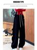 Women's 2025 Yellow Slimming Sweatpants - New Fashionable Casual Straight-Leg Wide-Leg Pants for Dance & Sports.