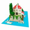 Набор для миниатюрного моделирования Sankei Серия Studio Ghibli Порко Россо Отель Адриано Бумажное моделирование в масштабе 1/300 MK07-15