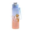 750ml Cartoon Letter Printed Lovely A-Z Water Cup Portable Children Plastic Cartoon Outdoor Sport Large Capacity Water Bottle