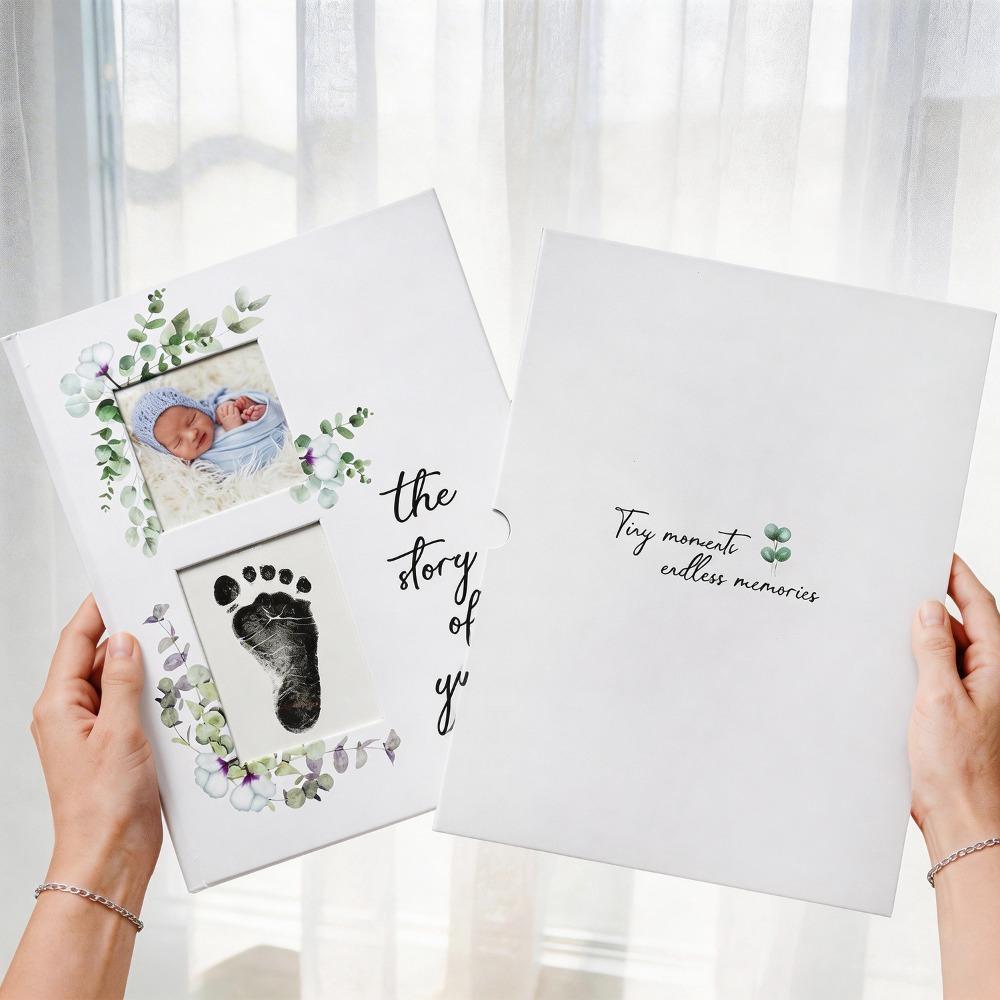 Photo Inserts Baby Milestone Book Simple Design Pregnancy Memory Record Baby Memory Book Keepsake