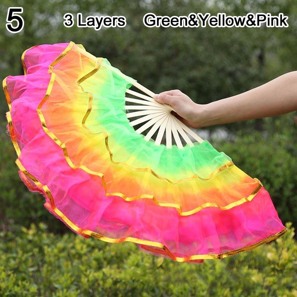 Танцор Практика Длинный Имитационный Веер для танца живота Шелковые Веера Длинные Шелковые Веера Вискоза Шелковые Веера