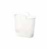 Like-it Laundry Storage Basket with Handles, Slim, Big, White, LBB-17C, Biomass Plastic