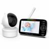 SM43C Wireless Baby Monitor with Night Vision, Lullaby, Intercom, and Temperature Detection