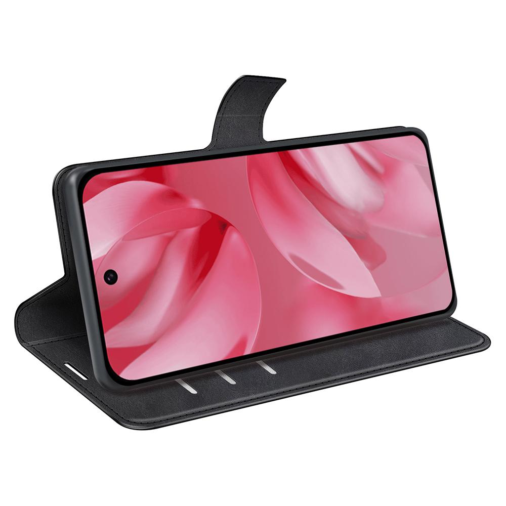 For Google Pixel 10 Stand Case Anti-Scratch Calf Texture Leather Phone Cover