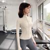 Spring Summer Slim Fit Crop Women Korean Wild Sports Fitness Long Sleeve Coat Women Y2K Streetwear Zipper Up T Shirt