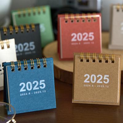 Мини-календарь 2025 года, перекидной настольный календарь, ежедневник для планирования и организации дома