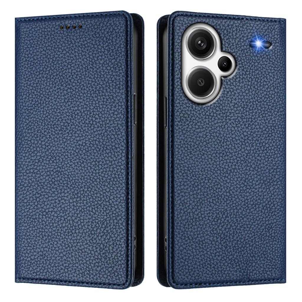 For Xiaomi Redmi Note 13 Pro+ 5G Wallet Case RFID Blocking Litchi Texture Leather Mobile Cover