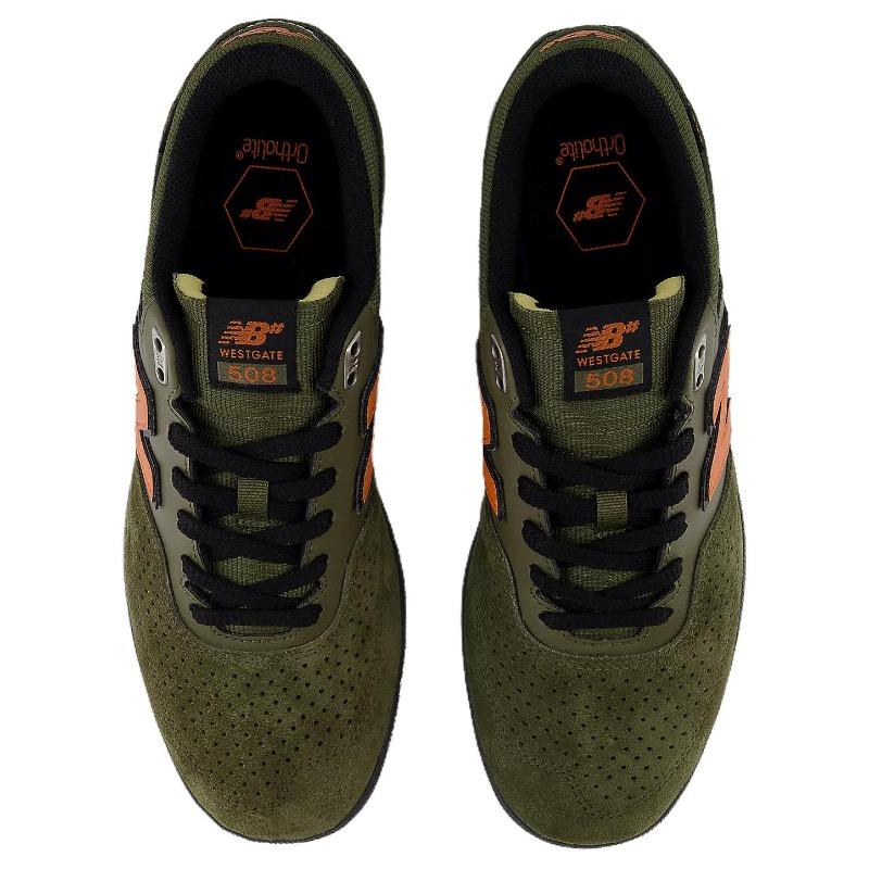 Brandon Westgate x New Balance Numeric 508 Унисекс Оливково-зеленые Низкие Скейт-туфли NM508GNC