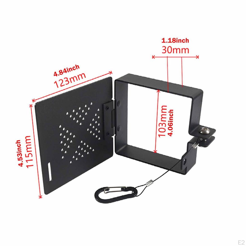 2 шт. Крышка торца автодома с вентиляционными отверстиями Наружные резиновые аксессуары Черный металл Квадрат 4"