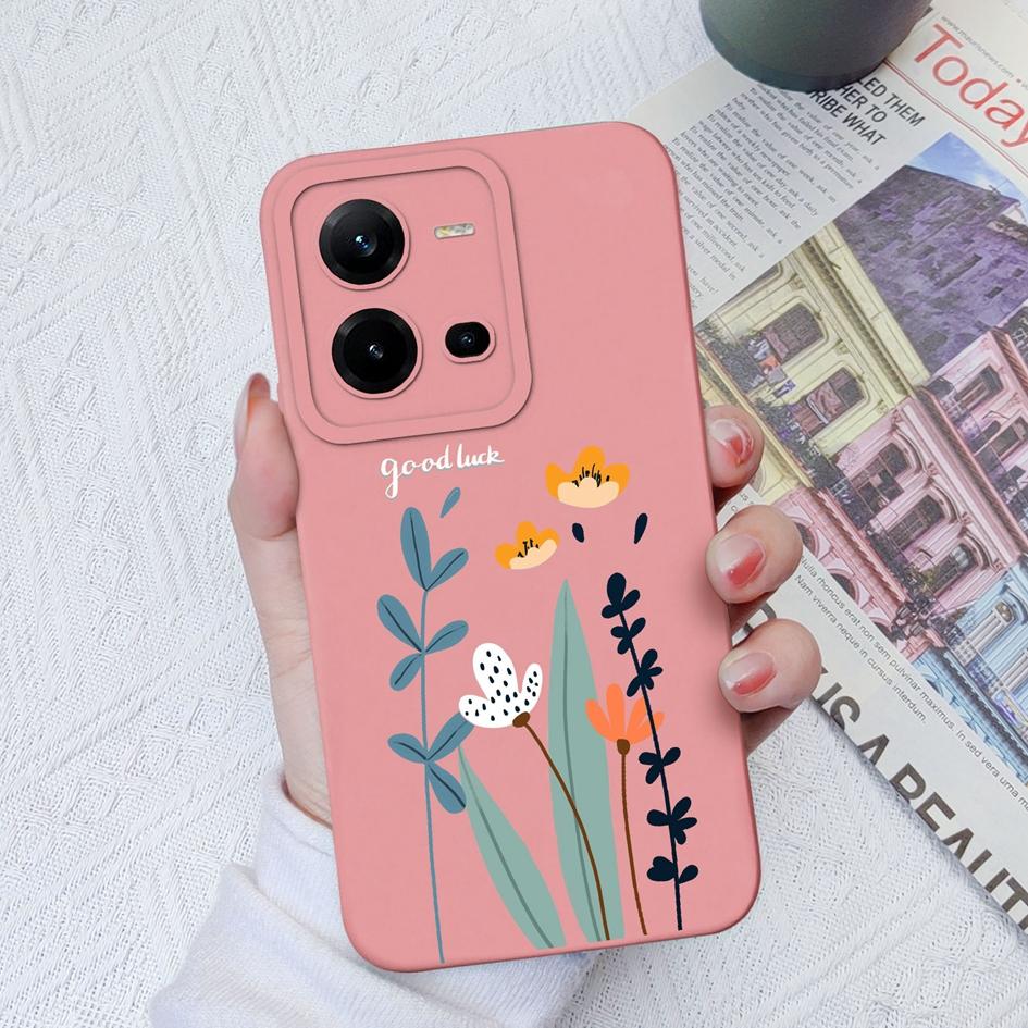 Чехол для телефона Vivo V9 V19 Neo V20SE V21E V23E V25E V27 Pro Z1 Z3 Z5X, модный защитный мягкий силиконовый чехол с цветком авокадо для Vivo, чехол для телефона, бампер
