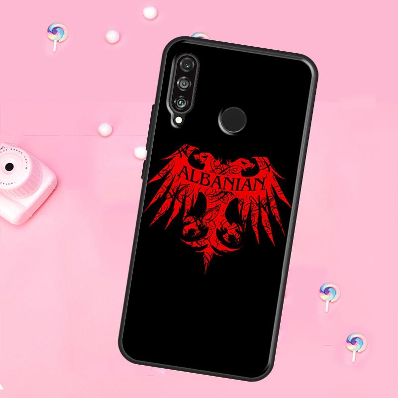 Флаг Албании Орел Для Huawei Nova 12i 7i 8i 11i 12s Y73 Y70 Y90 Y60 Y72 Y61 Y91 9 10 SE P30 Pro P40 Lite Чехол