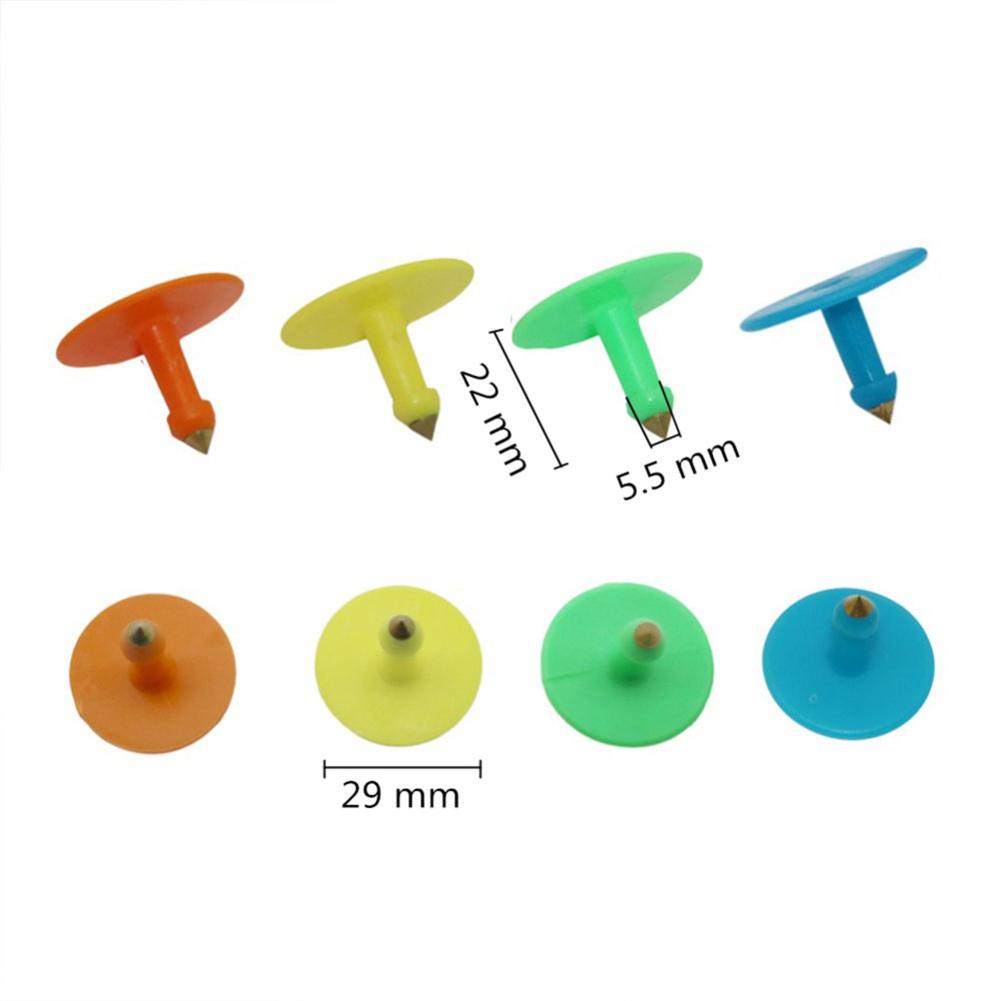 100pcs TPU Animal Ear Tag Non Word Veterinary Signs Ear Tag Nail Breeding Equipment For Sheep Pig Cattle