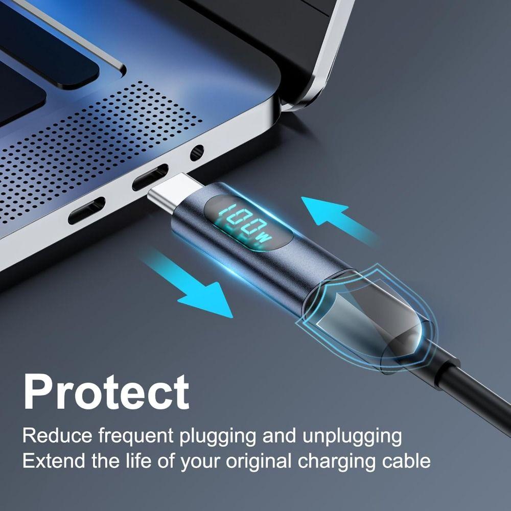 480Mbps Type-C Power Meter Digital Display OTG Converter Professional Cable Extender Laptop