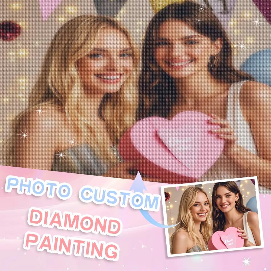 Фото большого размера на заказ, алмазная живопись, полная квадратная картина из стразов, вышивка бисером, алмазная вышивка, подарок для питомца, свадьбы и друга