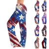 Women's Independence Day Printed Casual Straight Trousers Home Pajama Pants Casual Trousers