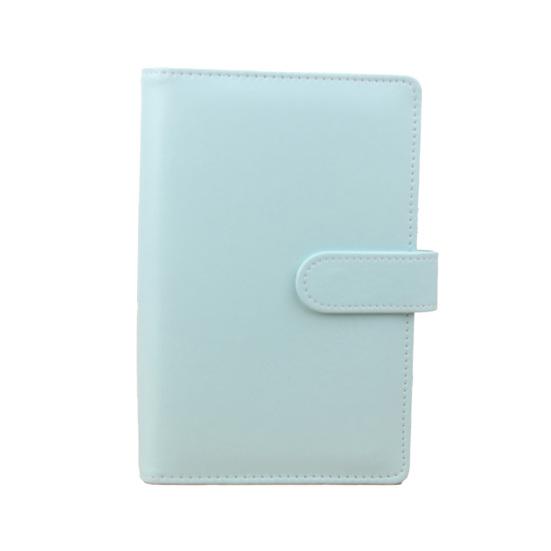 6-Ring Multi-pockets Loose-Leaf Binder Cover Faux Leather Planner Diary Loose-Leaf Notebook Cover School Supplies