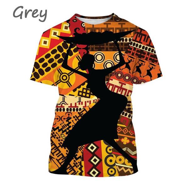 Тенденционные поступления, этническая стильная футболка с принтом и 3D графикой, африканская мужская модная уличная одежда с короткими рукавами, футболки, топы