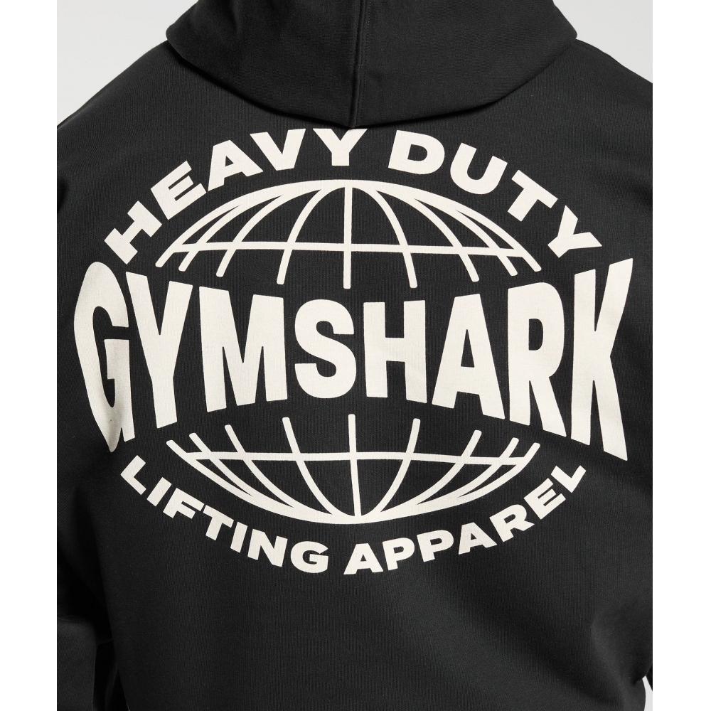 Gymshark Толстовка с капюшоном Heavy Duty Apparel черного цвета A7a4s Bb2j