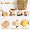 Деревянные DIY Игрушечные Машинки-Динозавры, Раскрашиваемая Игрушечная Машинка для Раннего Развития, Деревянные Игрушки для Детей и Взрослых (4 разных формы динозавра)