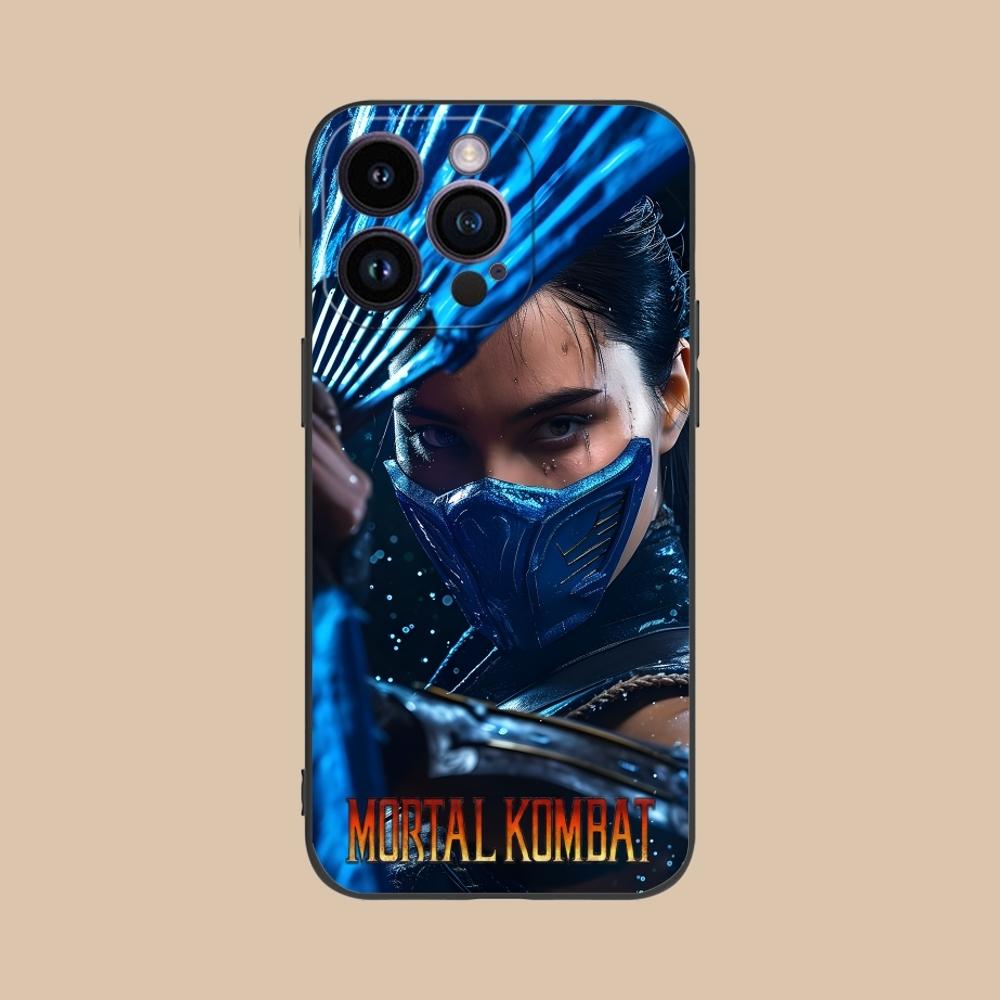 Чехол для мобильного телефона Mortal Kombat Kitana для iPhone 16 15 14 13 12 11 X XR XS 8 7 Pro Max Plus Mini Черный Чехол-Оболочка для Телефона