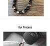 Kroxin Golden Obsidian Pixiu Bracelet: Lucky Beads Fashion Jewelry for Couples