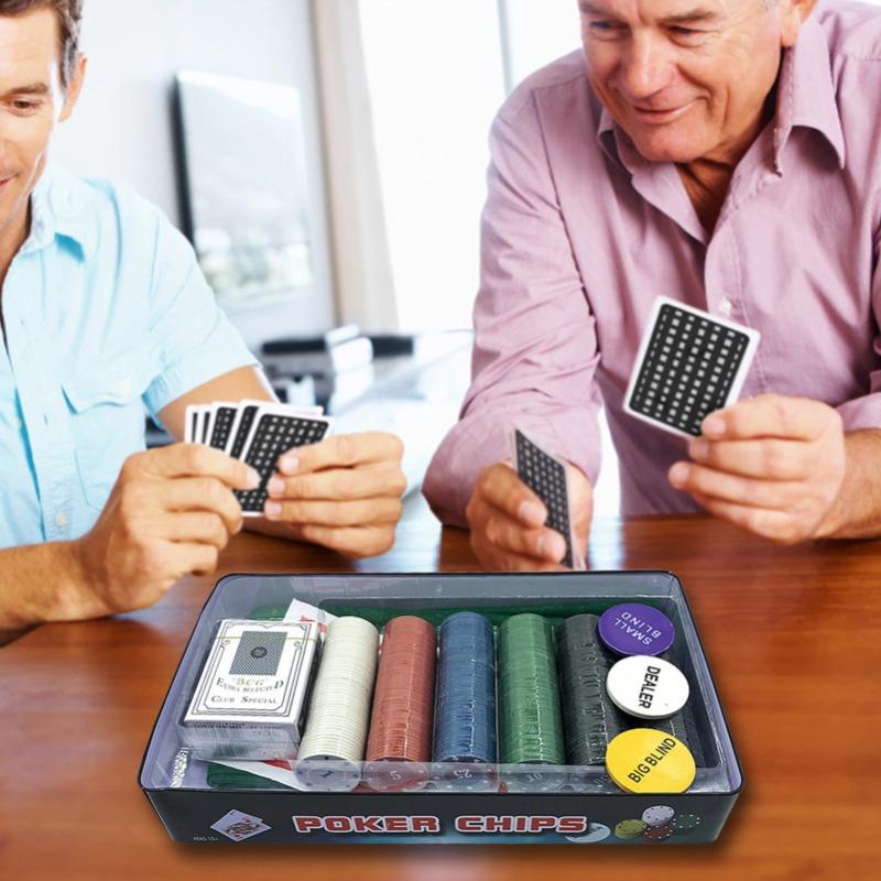 Набор покерных фишек для техасского холдема, блэкджека, казино, азартных игр с набором из 300 покерных фишек, 300 фишек для техасского холдема
