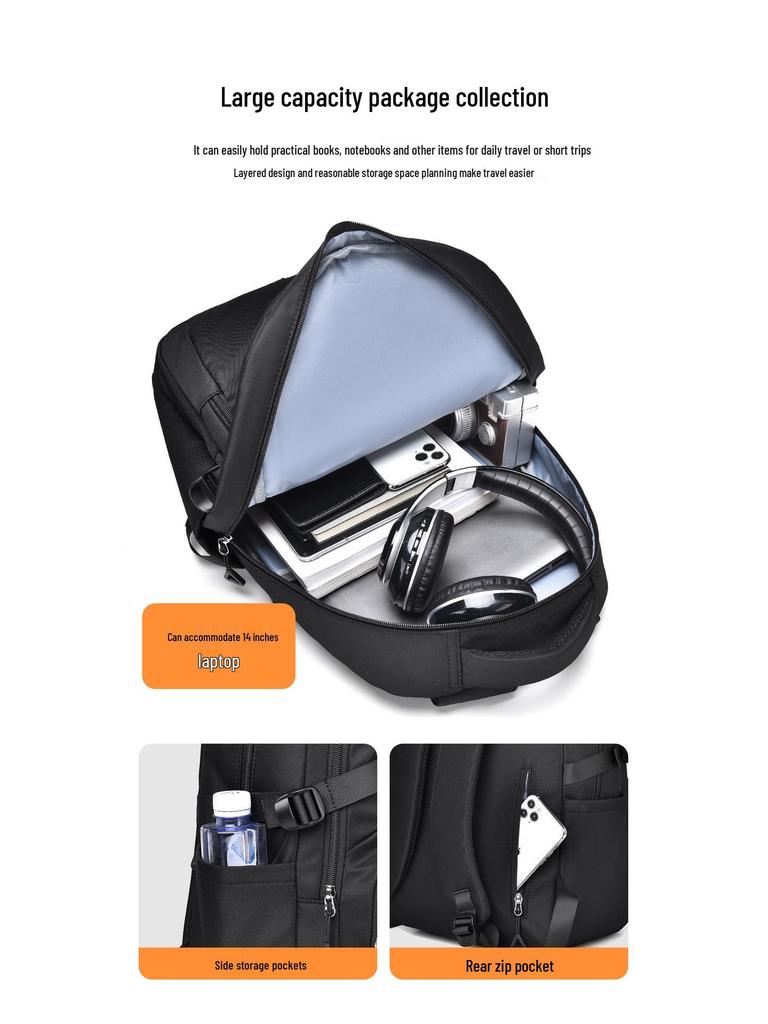 Large Capacity Minimalist Korean Style Student Backpack for Junior High To University