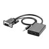 Кабель-адаптер VGA (папа) - HDMI (мама) с аудио для настольного дисплея