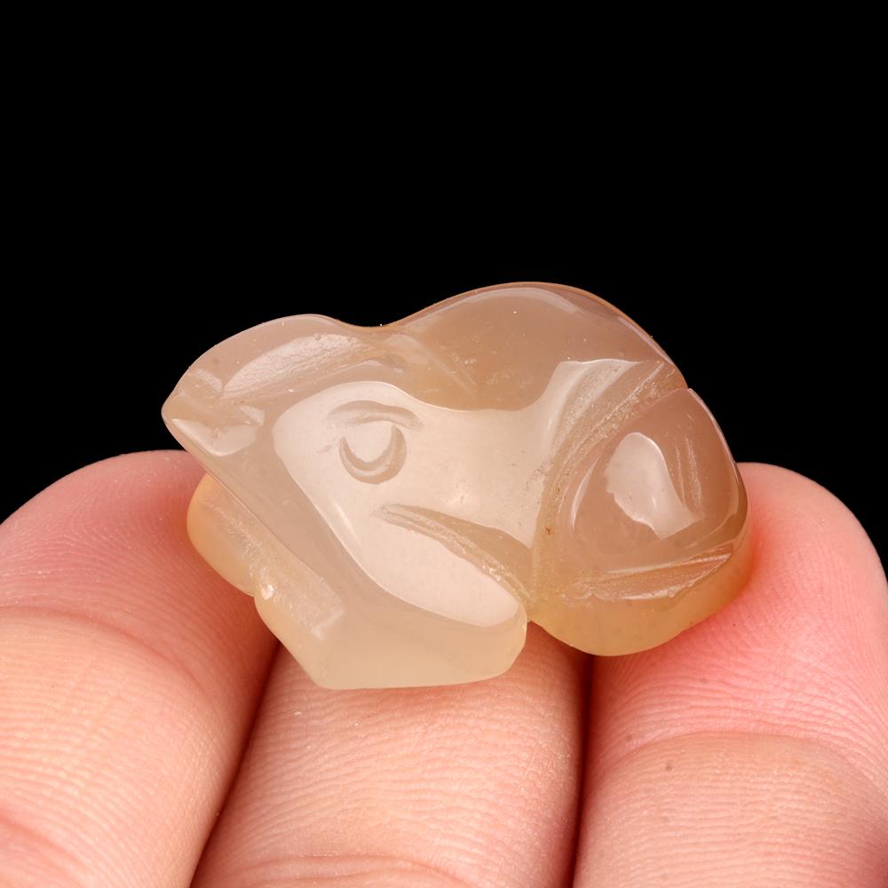 1 шт., мини-исцеляющий кристалл, резные украшения в виде лягушки, декоративные украшения из натурального камня, энергетический страж, домашний декор, ювелирные изделия, небольшая мебель для подарков на Хэллоуин