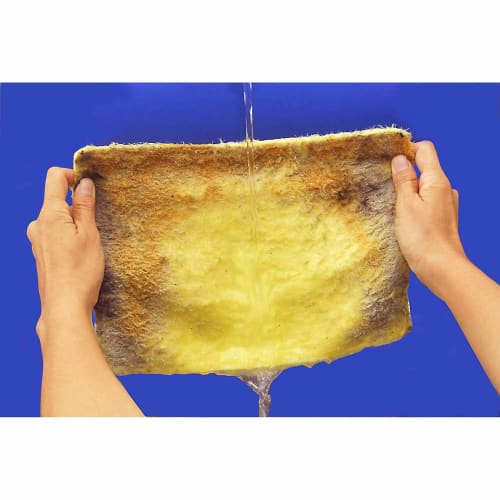 Azuma Industries Mysterious Cloth, Large, for Dishcloths, Countertops, No Detergent Required, Removes Oil and Stains, Stain Resistant, Yellow, Approx.