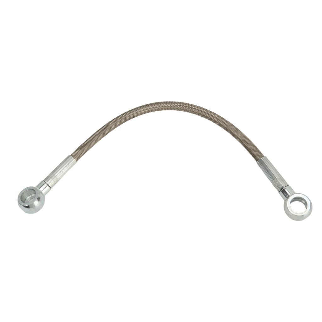Oil Supply Line Hose 11361705532 Stainless Steel Rustproof Turbo Oil Feed Line for E36 E46 E39 E85 E86