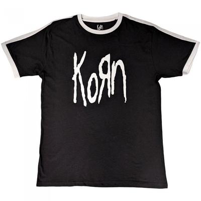 Korn Унисекс Футболка Рингер с логотипом для взрослых