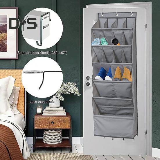 Door Shoe Organizer Hanging Bag Large Capacity Easy Access Simple Installation Versatile Shoe Holder Storage Bag