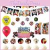 One Piece Anime Themed Birthday Party Decor Supplies Suit Banner Balloon Topper