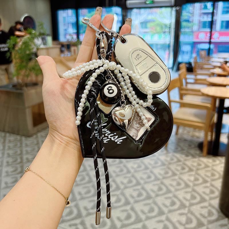 Yogodlns Большой набор открыток с любовью, подвесное украшение, плетение бабочки, брелок, модная сумка, подвеска, фото, сменная