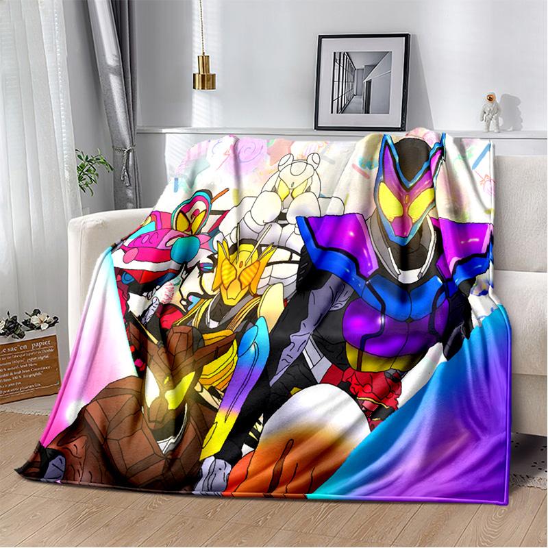 Sugar Man K-Kamen Rider GAVV Blanket Elastic Soft Candy Knight Full Storage Soft Warm Bedding Children's Gift throw blanket