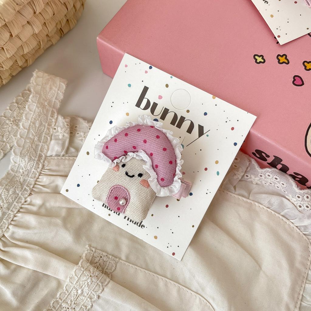 Мультяшные милые заколки для волос с кроликами, тканевые кружевные детские BB-заколки, заколки для волос для маленьких девочек, детские аксессуары для волос, головные уборы, зажимы для волос