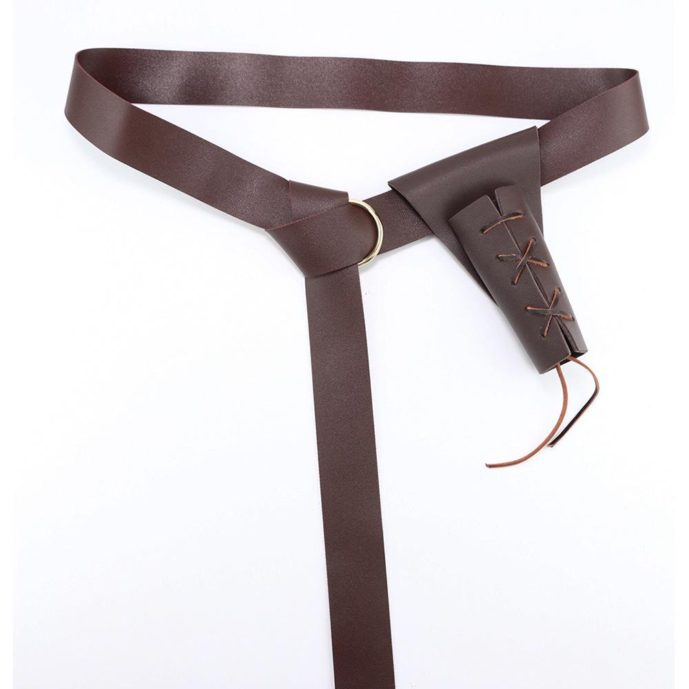 Steampunk Leather Phone Bag - Medieval Belt Accessory for Renaissance Cosplay