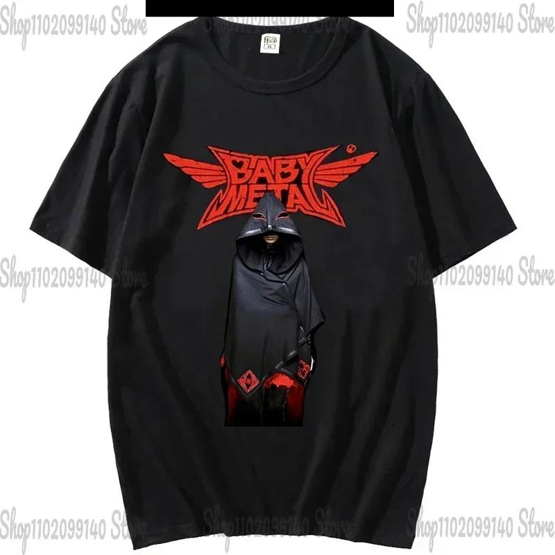 Футболка BABYMETAL, японская унисекс и женская футболка с изображением Idol Metal Band, летняя повседневная модная футболка Harajuku