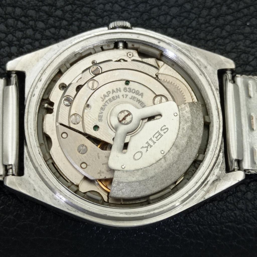 ВИНТАЖНЫЕ МУЖСКИЕ ЧАСЫ SEIKO 5 AUTOMATIC 6309A ЯПОНИЯ С ЧЕРНЫМ ЦВЕТОМ ЦИФЕРБЛАТА a701651-5