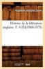 Книга Histoire De La Litterature Anglaise. T. 4 (Ed.1866-1878)